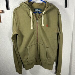 Men's green Polo Ralph Lauren full zip hoodie small